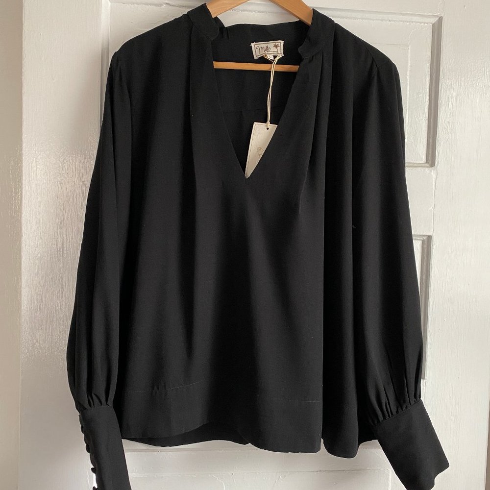 NWT Mille Freya Shirt Blouse in Black